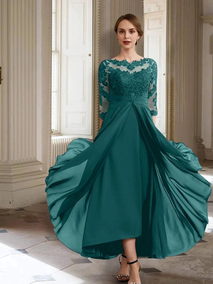 A-Line/Princess Long Sleeves Mother of the Bride Dresses with Applique by Dreamylily
