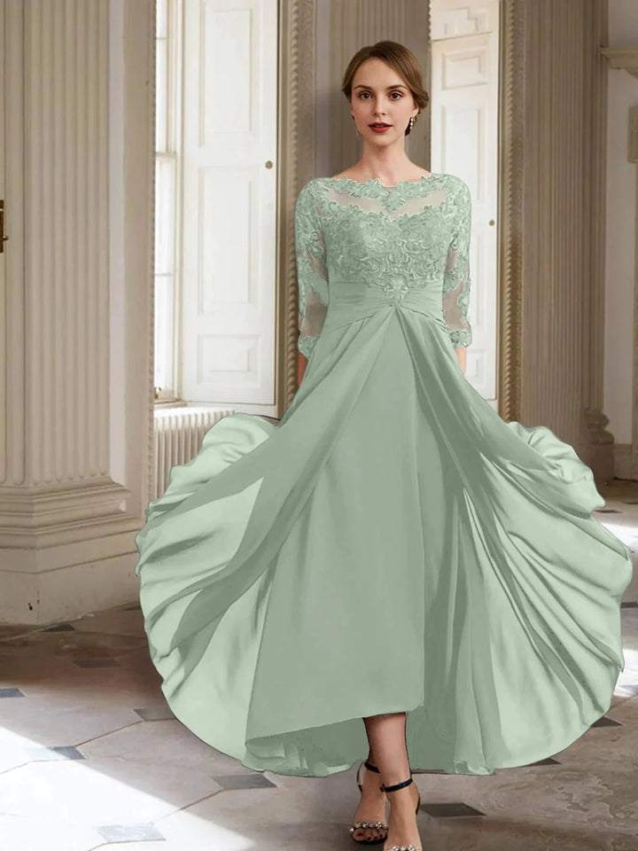 A-Line/Princess Long Sleeves Mother of the Bride Dresses with Applique by Dreamylily