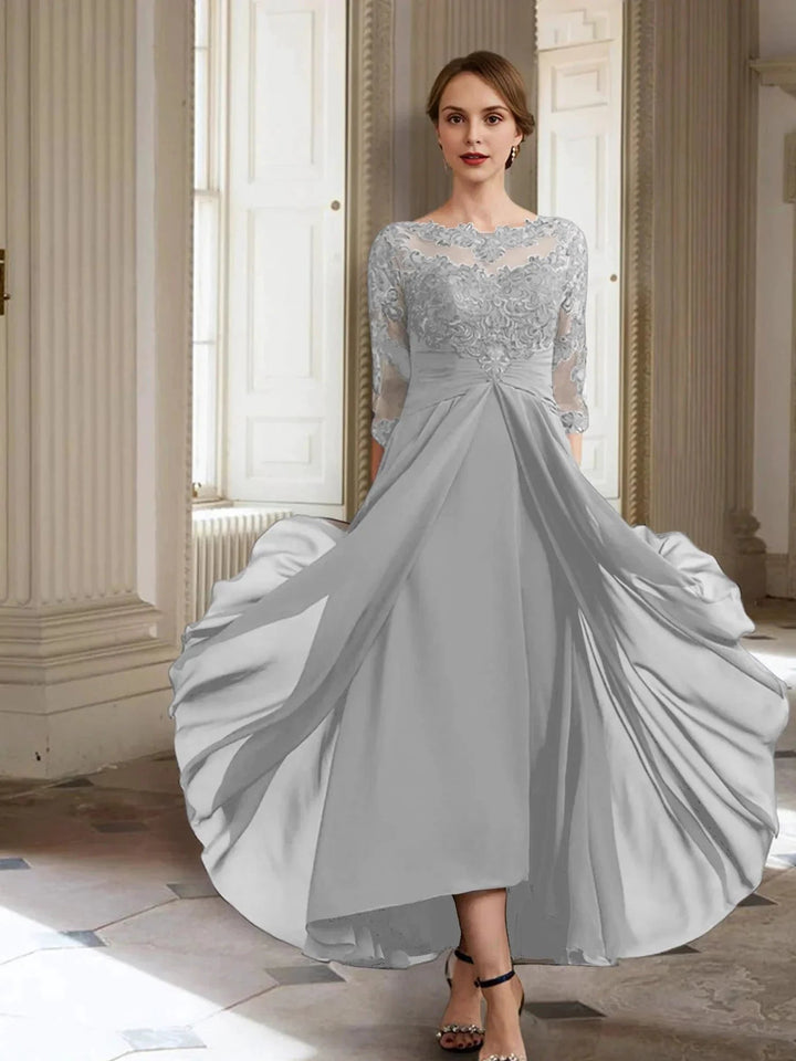 A-Line/Princess Long Sleeves Mother of the Bride Dresses with Applique by Dreamylily