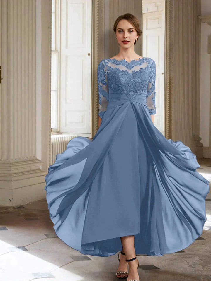 A-Line/Princess Long Sleeves Mother of the Bride Dresses with Applique by Dreamylily