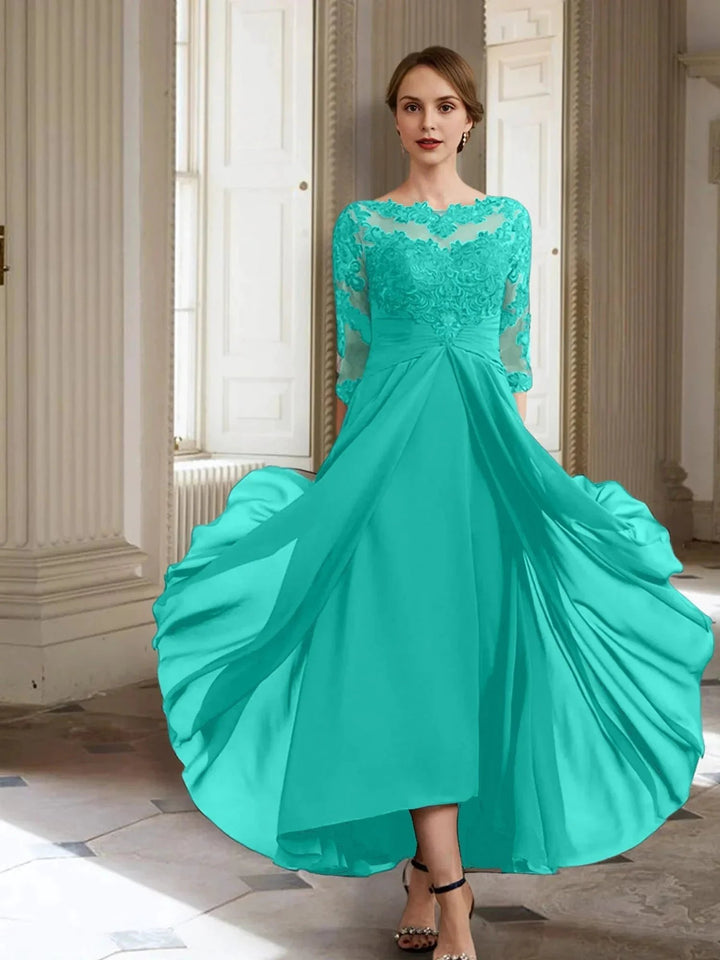 A-Line/Princess Long Sleeves Mother of the Bride Dresses with Applique by Dreamylily