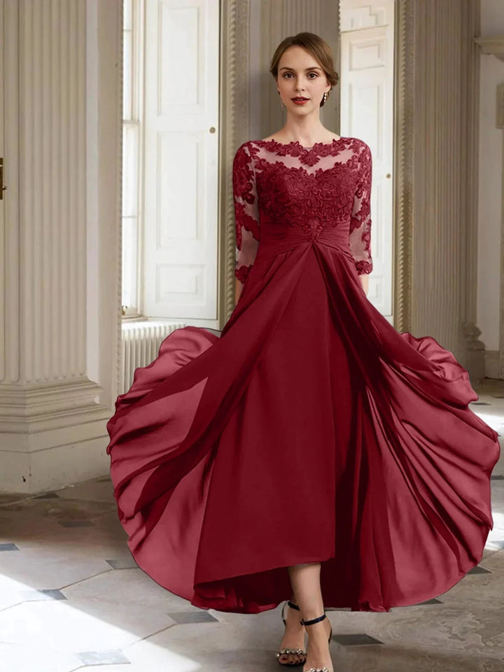 A-Line/Princess Long Sleeves Mother of the Bride Dresses with Applique by Dreamylily