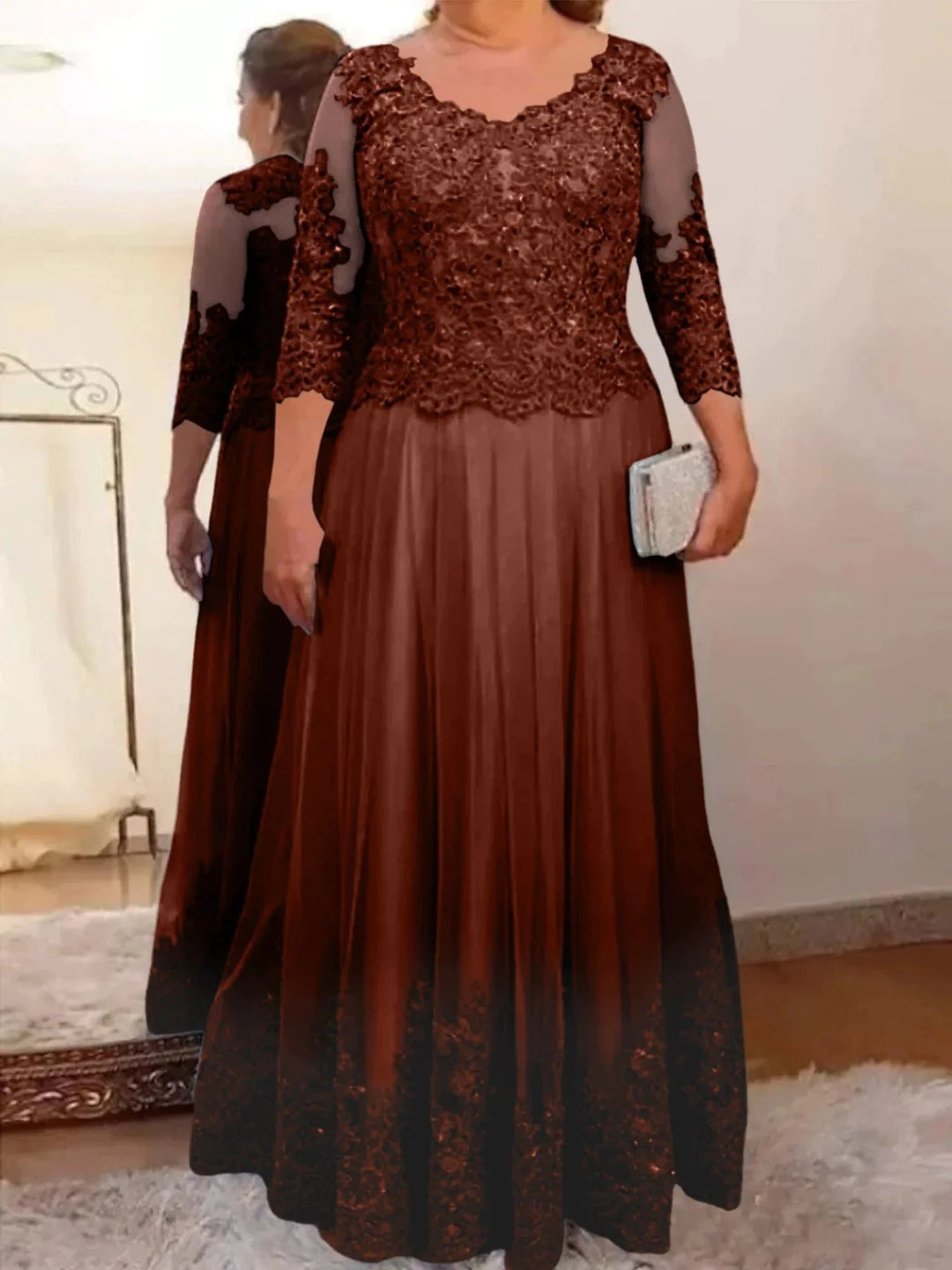 A-Line/Princess Tulle Mother of the Bride Dresses with Applique by Dreamylily