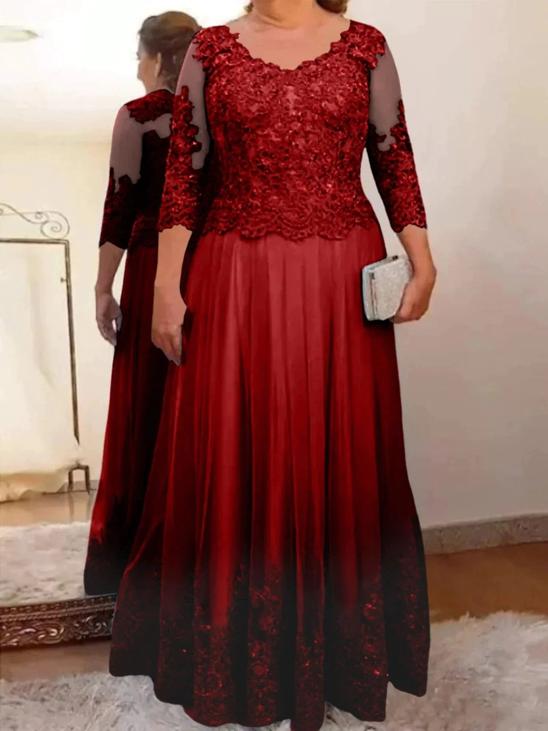 A-Line/Princess Tulle Mother of the Bride Dresses with Applique by Dreamylily