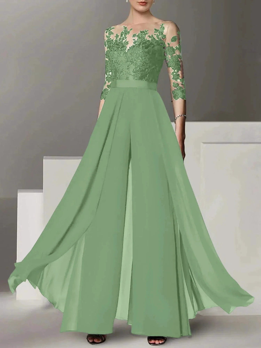 A-Line/Princess Mother of the Bride Dresses with Applique by Dreamylily