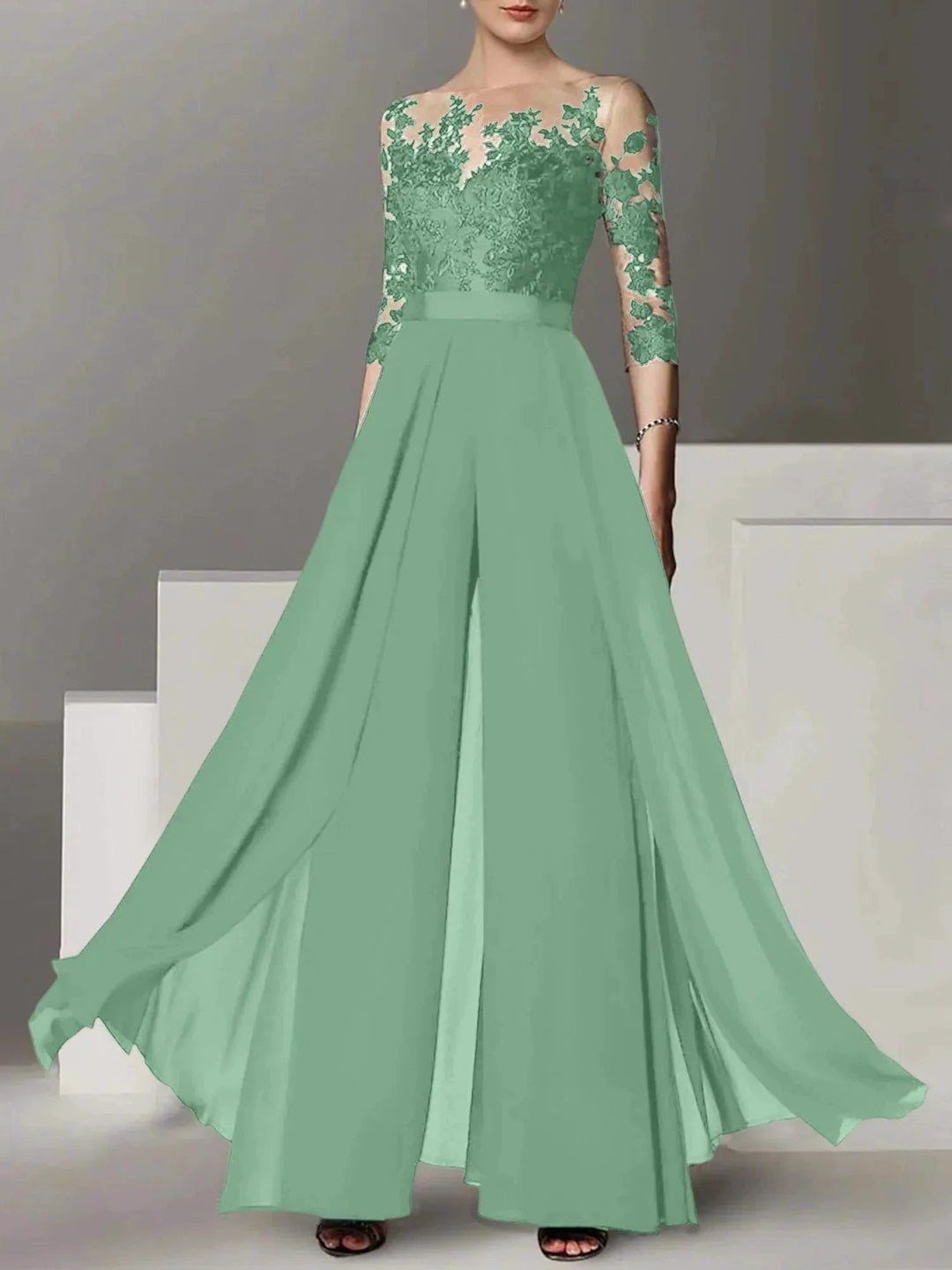 A-Line/Princess Mother of the Bride Dresses with Applique by Dreamylily