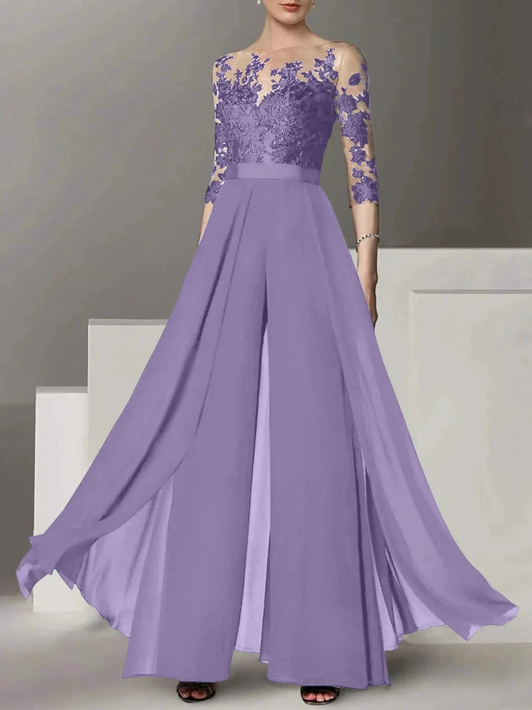 A-Line/Princess Mother of the Bride Dresses with Applique by Dreamylily