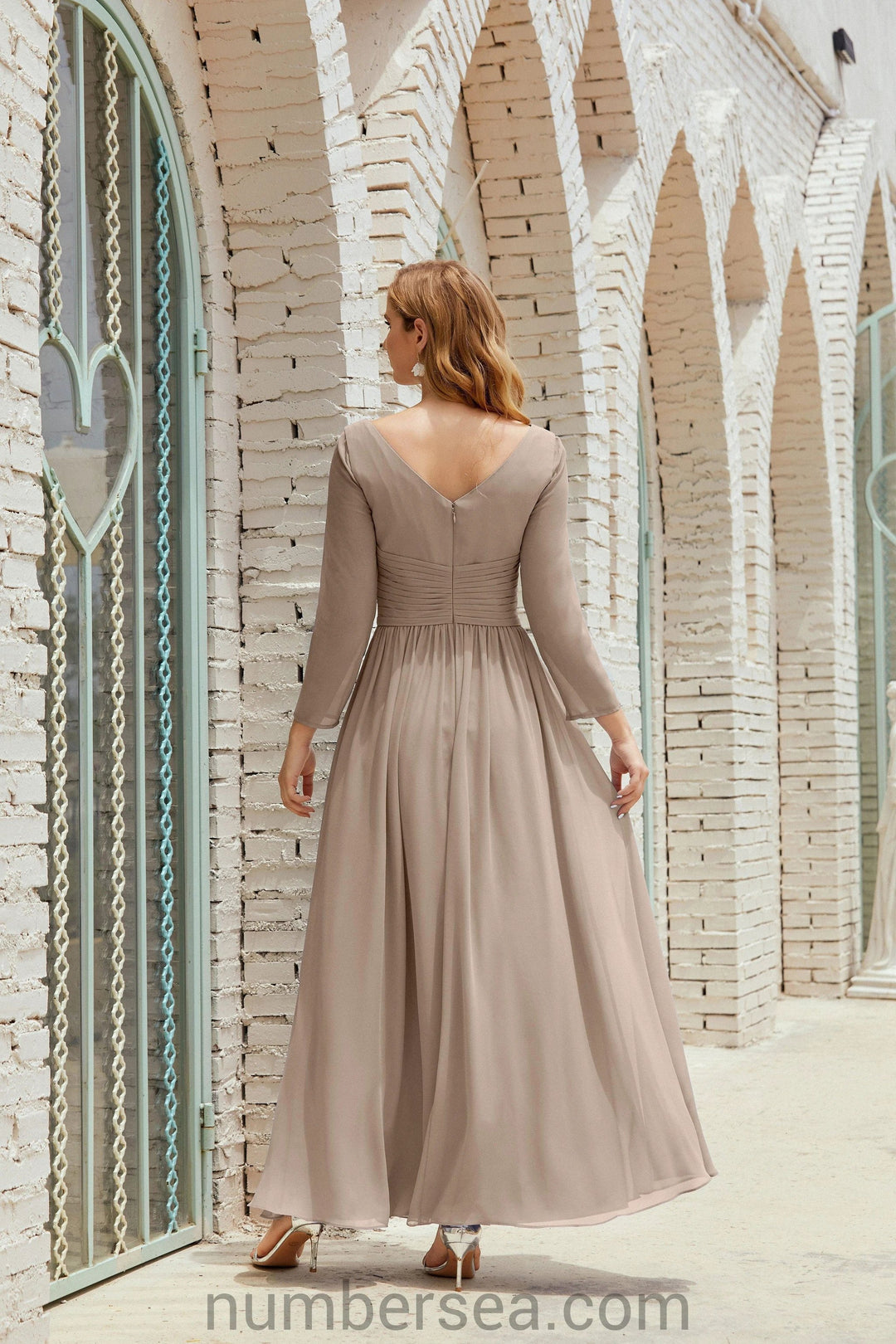 Numbersea Bridesmaid Dress Chiffon Formal Party Dress Evening Dress 28016 by numbersea