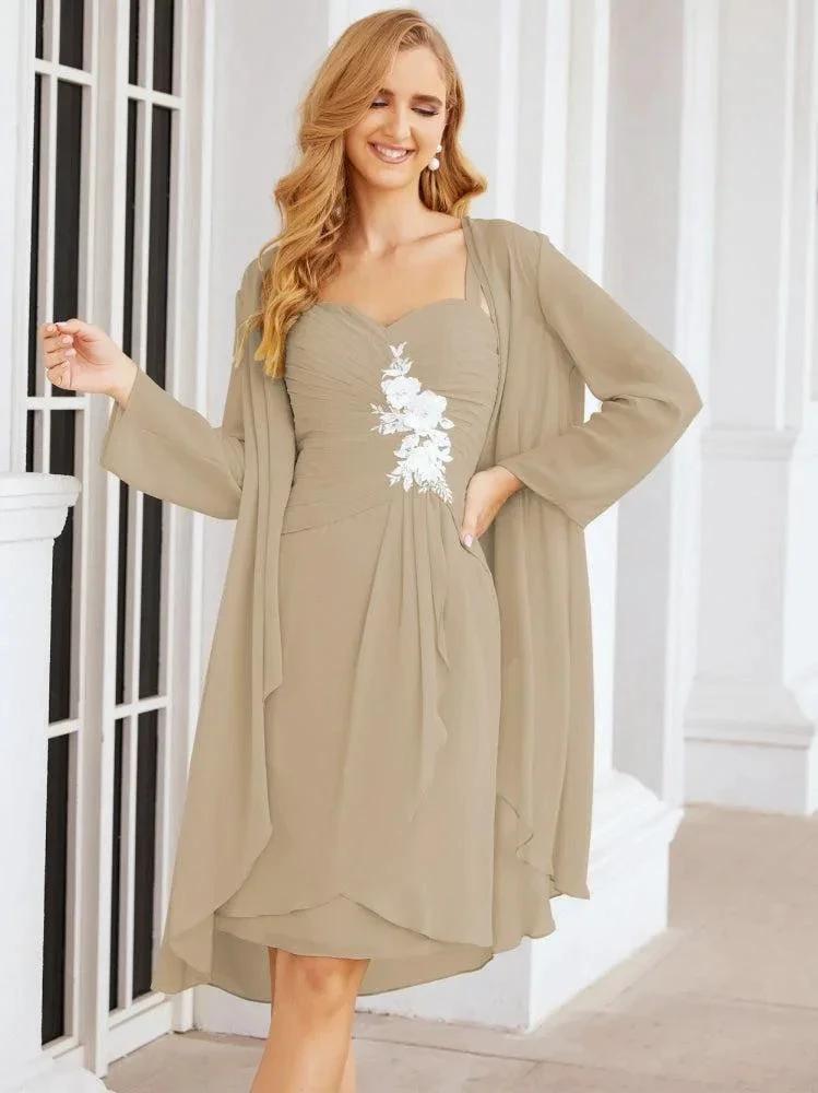 Sunnderly Mother of The Bride Groom Dresses Lace Appliques for Wedding Guest SY28066 by numbersea