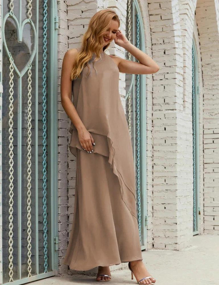 Chiffon Long Plus Size Mother of Bride Dresses Formal Bridesmaid Prom Gown SY28019 by numbersea