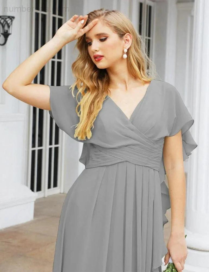 Numbersea Bridesmaid Dresses Backless Formal Prom Gowns for Evening Party Mother of The Bride Dress 28040 by numbersea