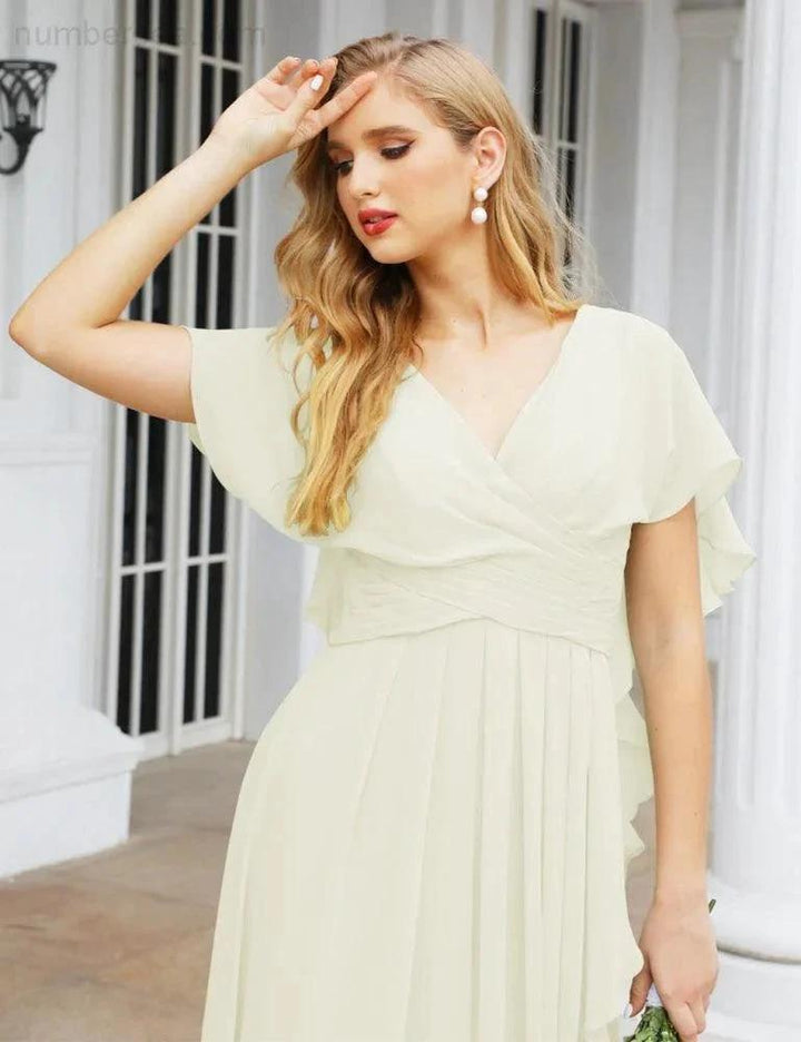 Numbersea Bridesmaid Dresses Backless Formal Prom Gowns for Evening Party Mother of The Bride Dress 28040 by numbersea