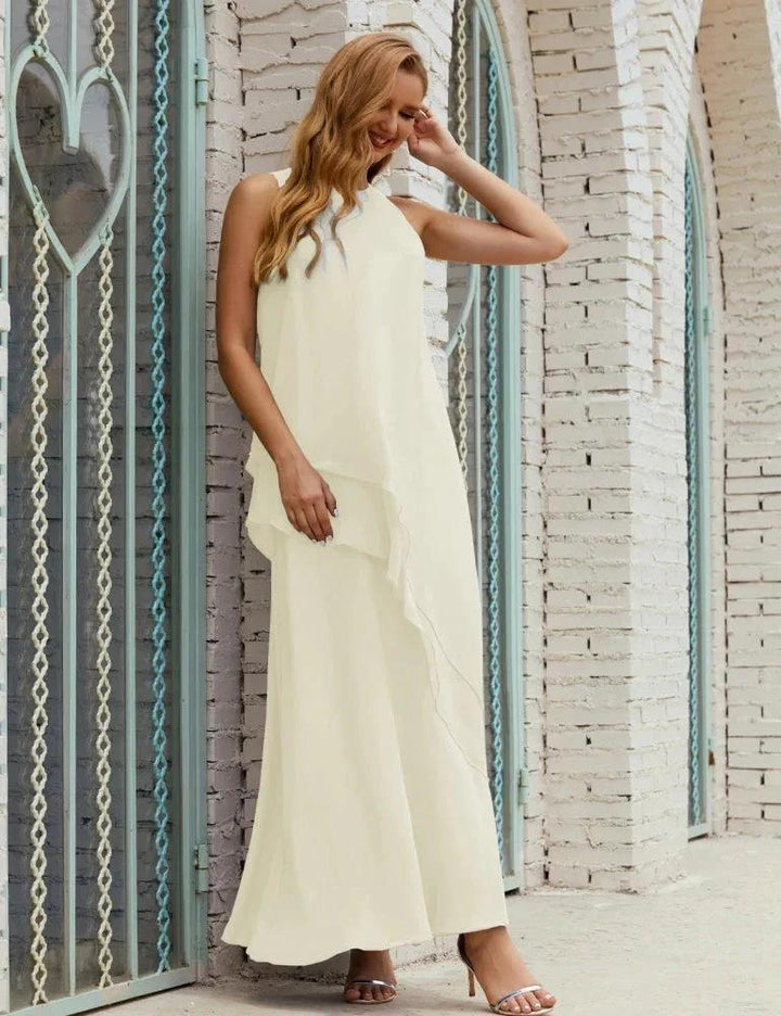 Chiffon Long Plus Size Mother of Bride Dresses Formal Bridesmaid Prom Gown SY28019 by numbersea