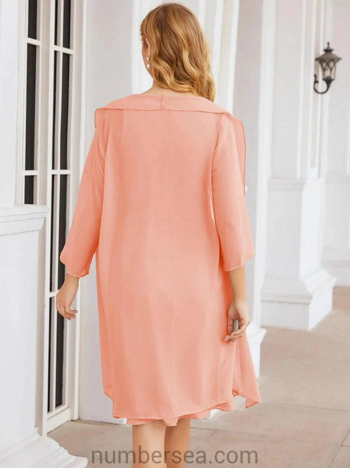 Sunnderly Mother of The Bride Dresses Prom Dress Casual Pleated Dress SY28065 by numbersea