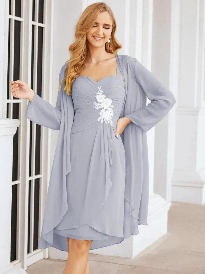 Sunnderly Mother of The Bride Groom Dresses Lace Appliques for Wedding Guest SY28066 by numbersea