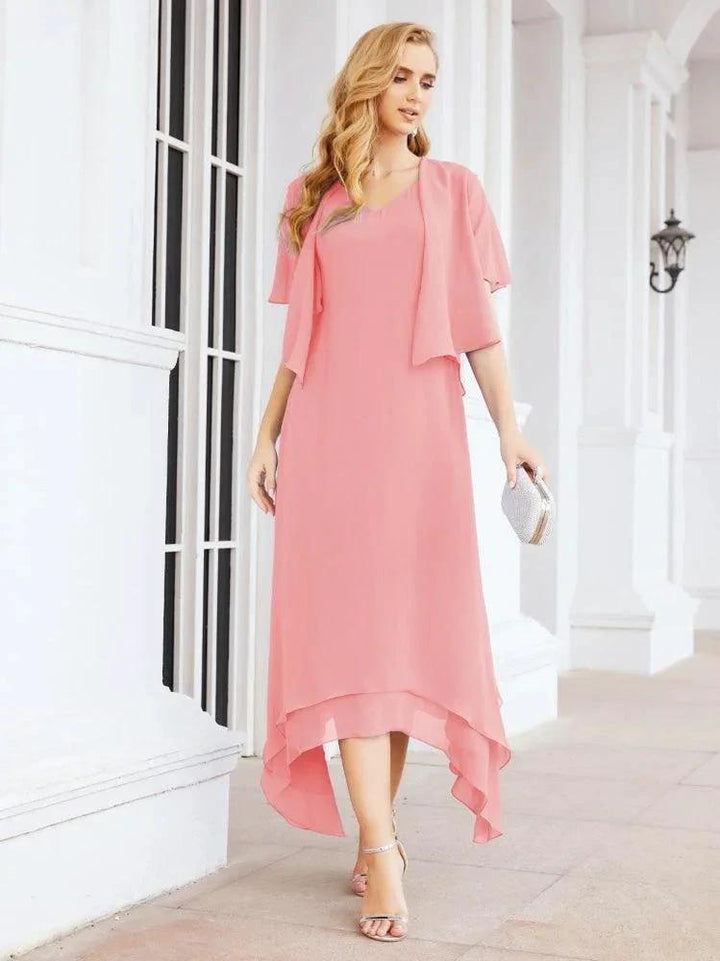 Sunnderly Two-Piece A-line Mother of The Bride Dress Formal Party Gown Dress SY28073 by numbersea