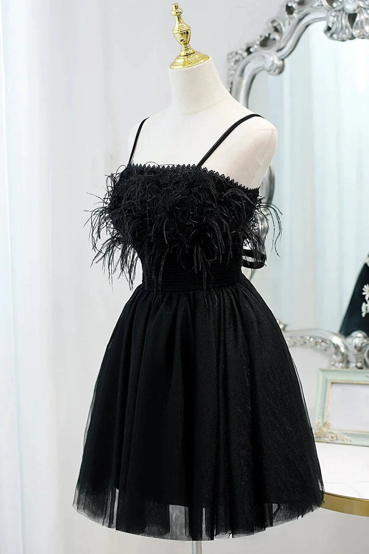 Chic Sleeveless Spaghetti Straps Tulle Princess Homecoming Dresses by Cicinia