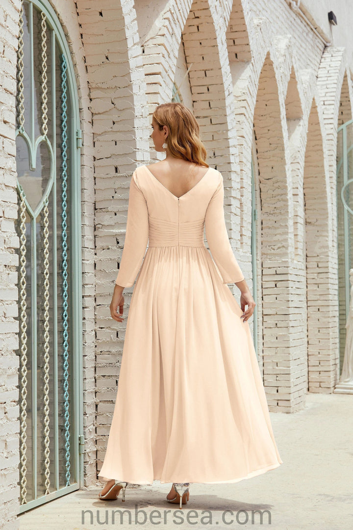 Numbersea Bridesmaid Dress Chiffon Formal Party Dress Evening Dress 28016 by numbersea