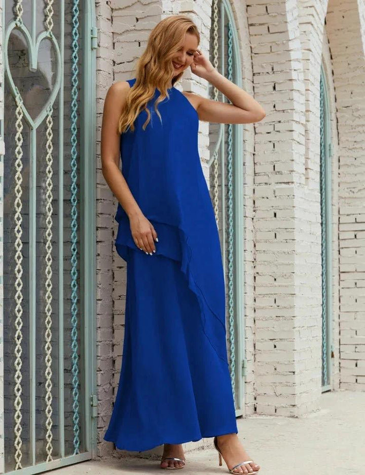 Chiffon Long Plus Size Mother of Bride Dresses Formal Bridesmaid Prom Gown SY28019 by numbersea