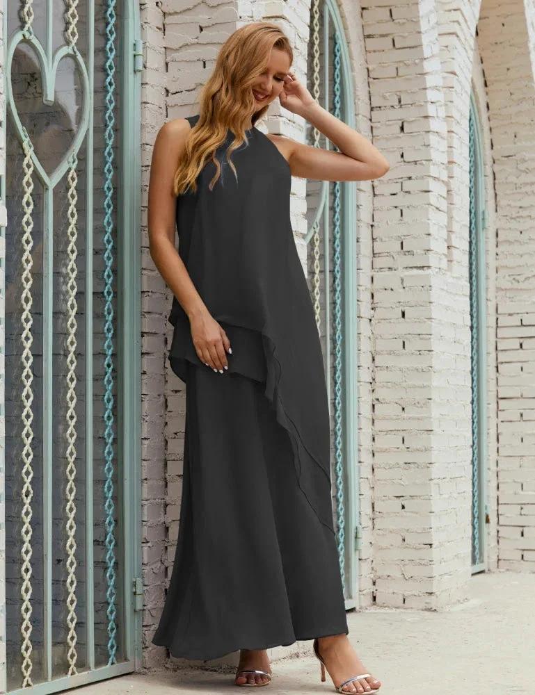 Chiffon Long Plus Size Mother of Bride Dresses Formal Bridesmaid Prom Gown SY28019 by numbersea