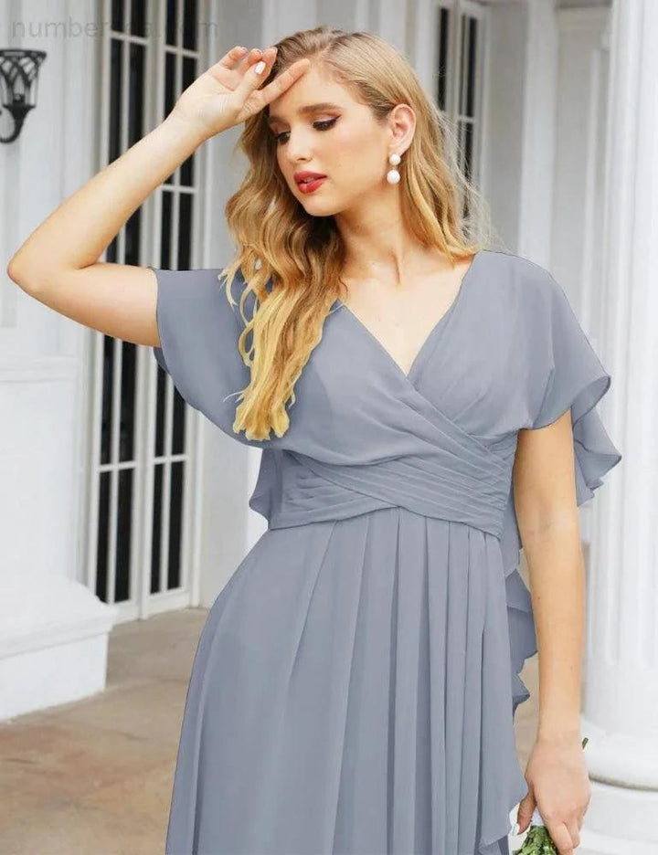 Numbersea Bridesmaid Dresses Backless Formal Prom Gowns for Evening Party Mother of The Bride Dress 28040 by numbersea