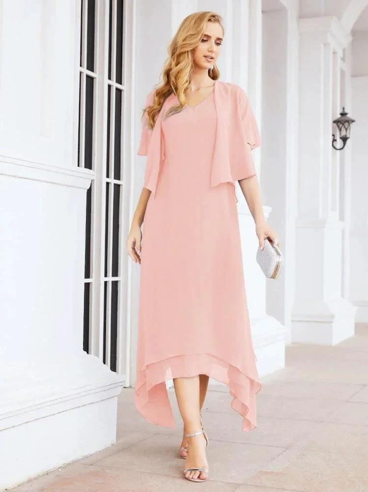 Sunnderly Two-Piece A-line Mother of The Bride Dress Formal Party Gown Dress SY28073 by numbersea