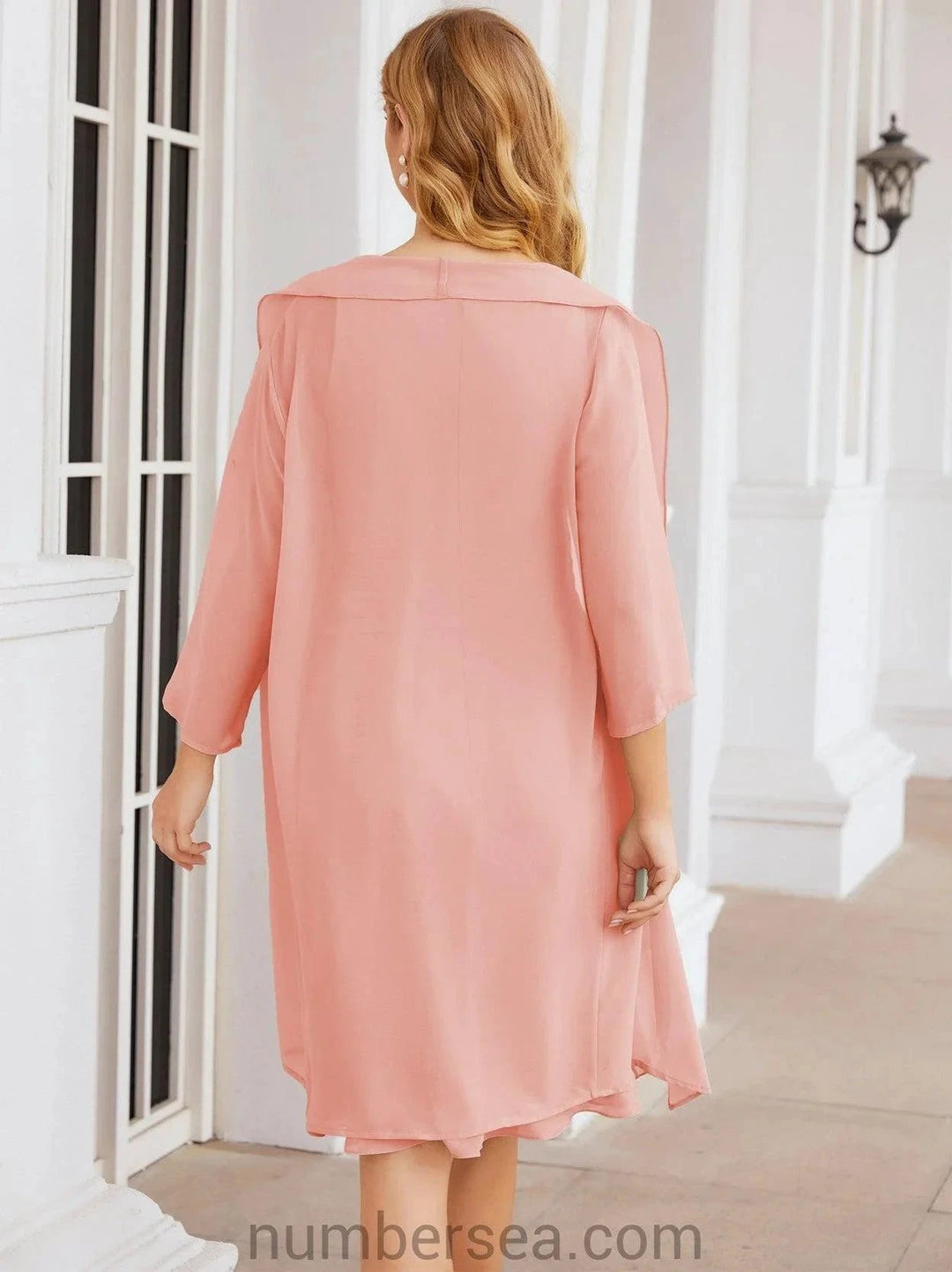 Sunnderly Mother of The Bride Dresses Prom Dress Casual Pleated Dress SY28065 by numbersea