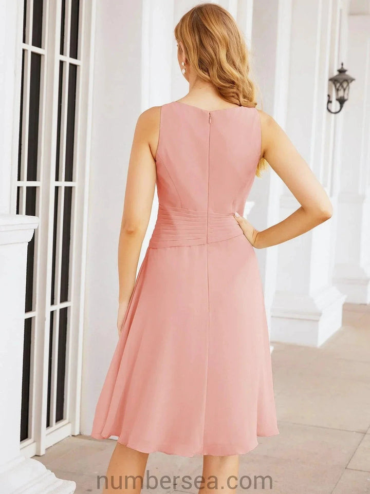 Sunnderly Mother of The Bride Dresses Prom Dress Casual Pleated Dress SY28065 by numbersea