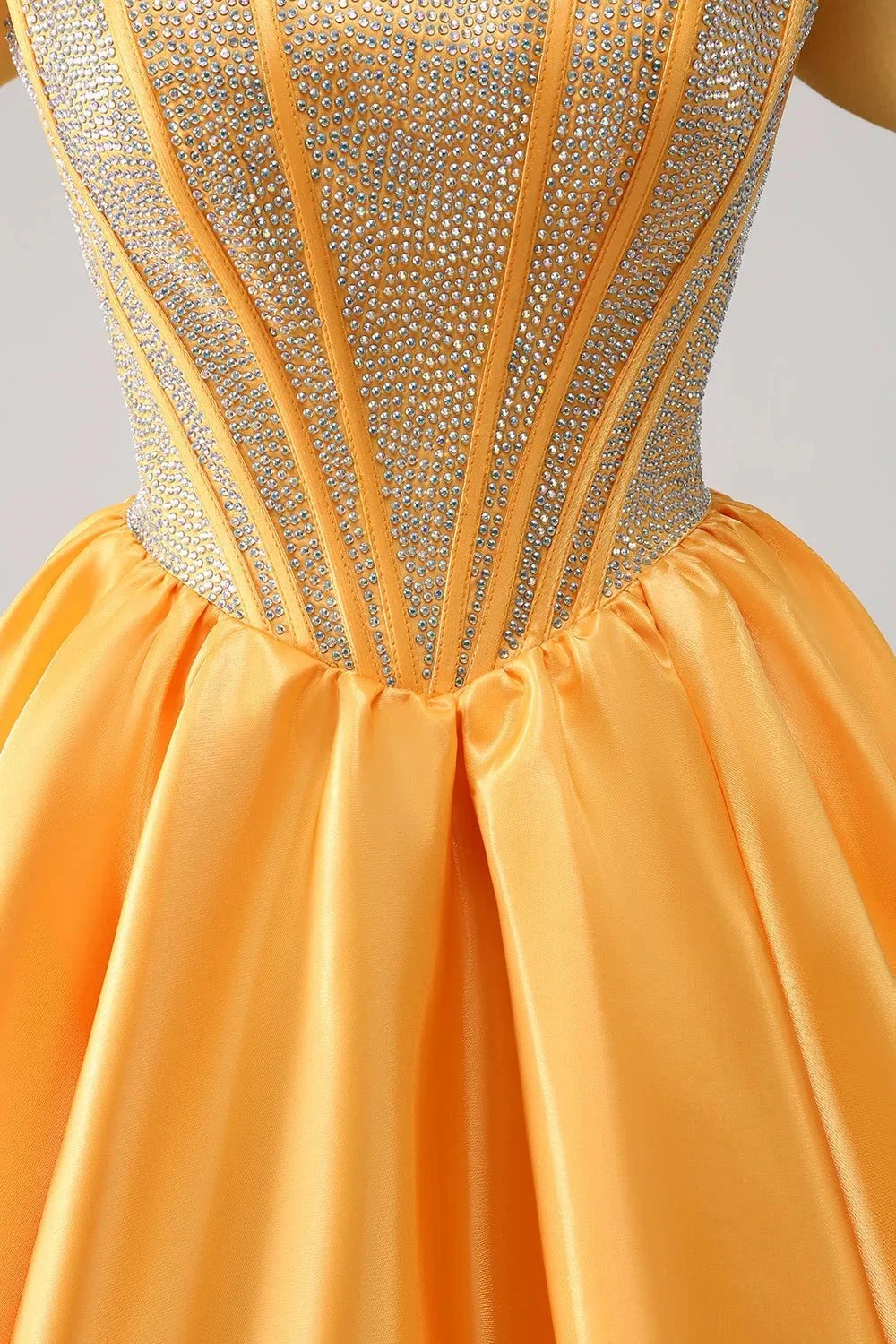 Cute Blue A Line Off The Shoulder Corset Homecoming Dress with Beading by WEDTREND