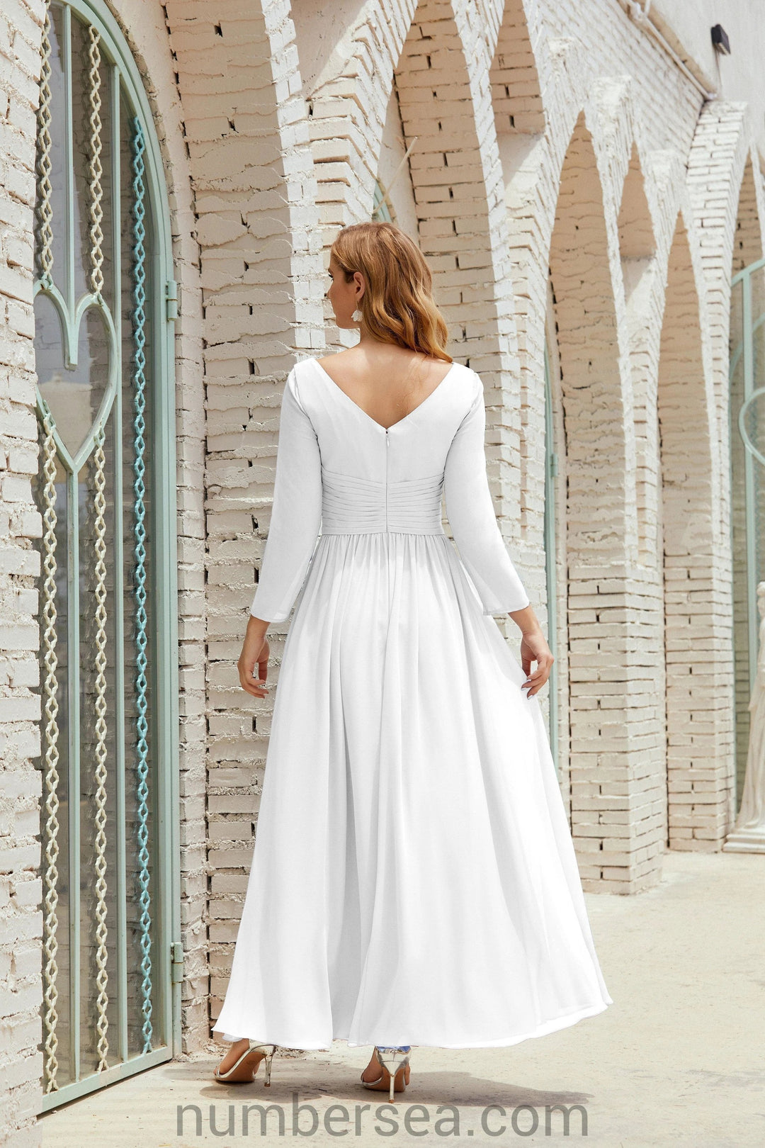 Numbersea Bridesmaid Dress Chiffon Formal Party Dress Evening Dress 28016 by numbersea