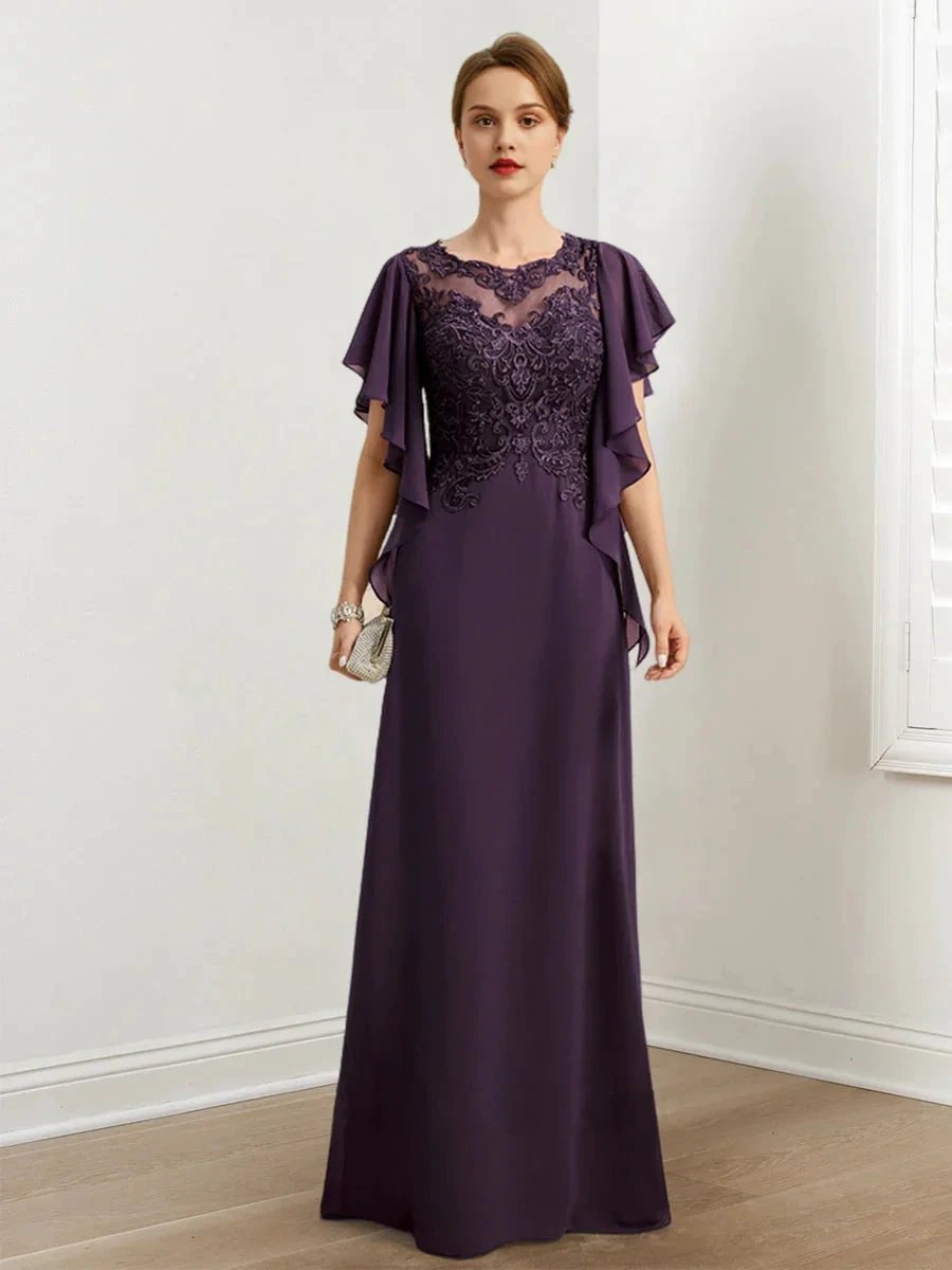 A-Line/Princess Mother of the Bride Dresses with Applique by Dreamylily