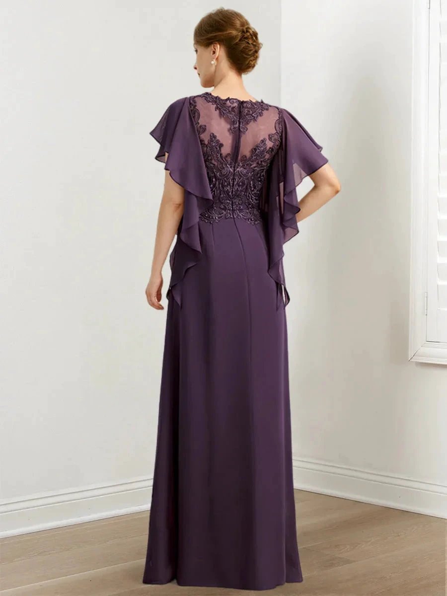 A-Line/Princess Mother of the Bride Dresses with Applique by Dreamylily