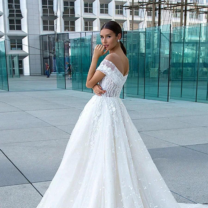 Sexy Sweetheart Lace Wedding Dresses Women&