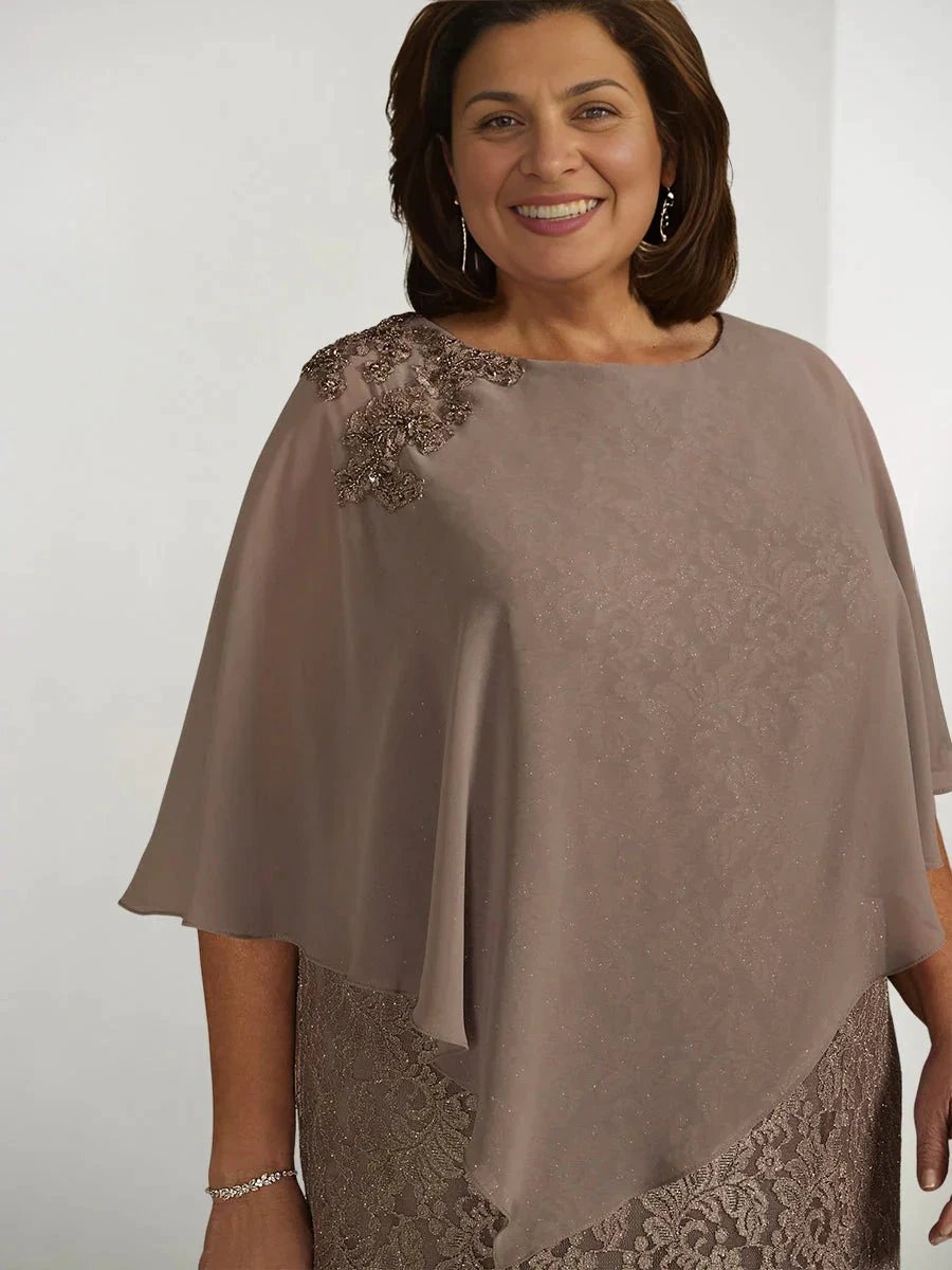A-Line/Princess Mother of the Bride Dresses with Applique &amp; Wraps by Dreamylily
