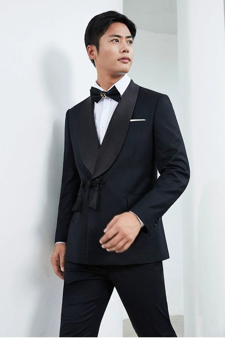 Customized wedding evening gown, men&