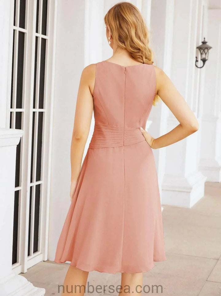 Sunnderly Mother of The Bride Dresses Prom Dress Casual Pleated Dress SY28065 by numbersea
