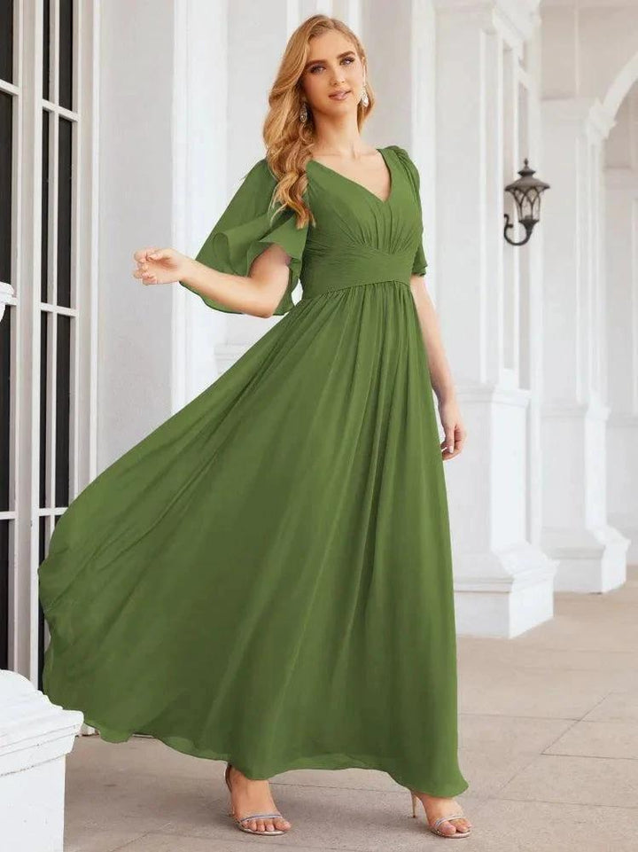 Numbersea Bridesmaid Dresses for Women Wedding Long Party Prom Dress 28068 by numbersea