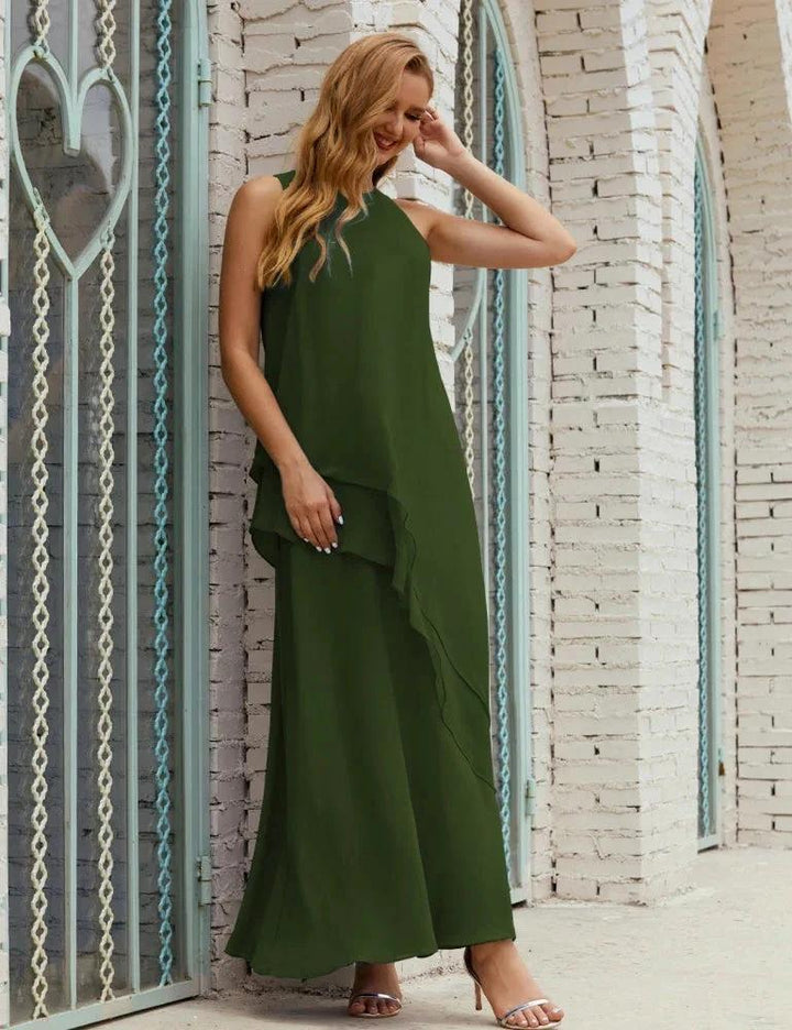Chiffon Long Plus Size Mother of Bride Dresses Formal Bridesmaid Prom Gown SY28019 by numbersea