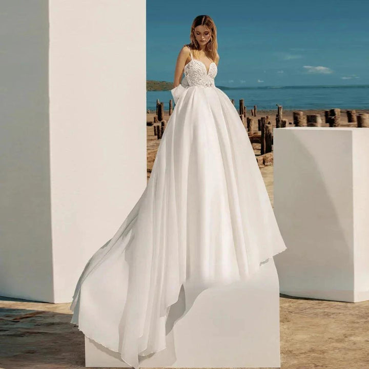 A-Line Bohemian Wedding Dresses Women&