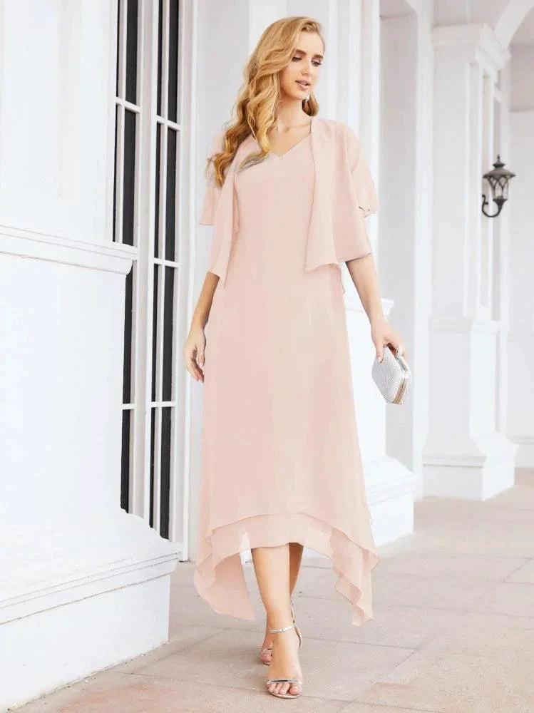 Sunnderly Two-Piece A-line Mother of The Bride Dress Formal Party Gown Dress SY28073 by numbersea