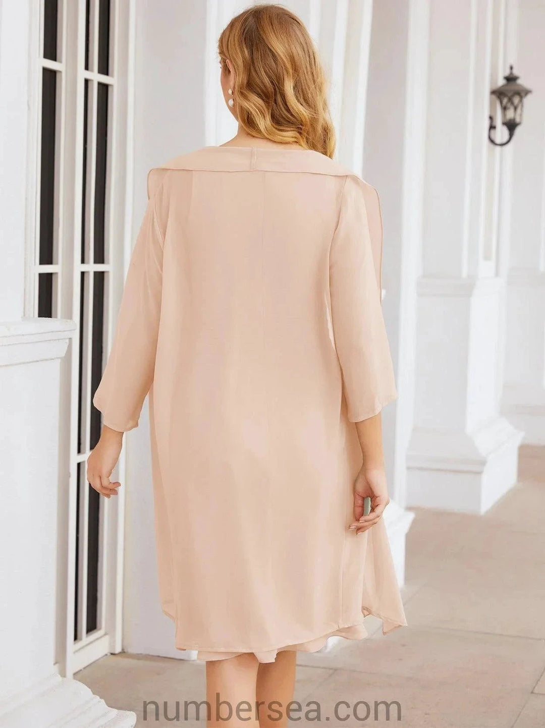 Sunnderly Mother of The Bride Dresses Prom Dress Casual Pleated Dress SY28065 by numbersea
