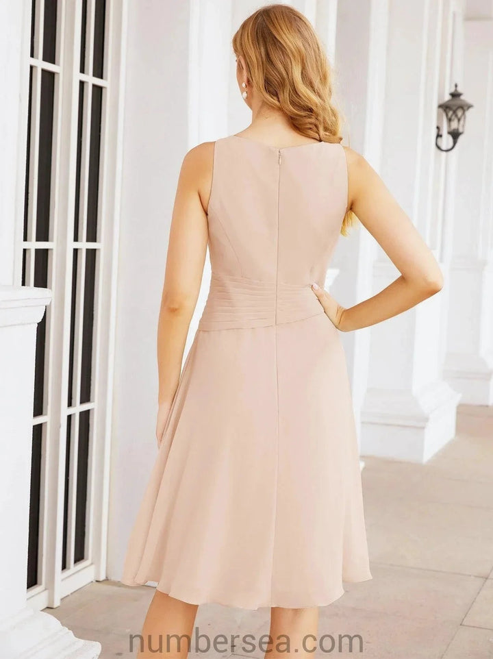 Sunnderly Mother of The Bride Dresses Prom Dress Casual Pleated Dress SY28065 by numbersea