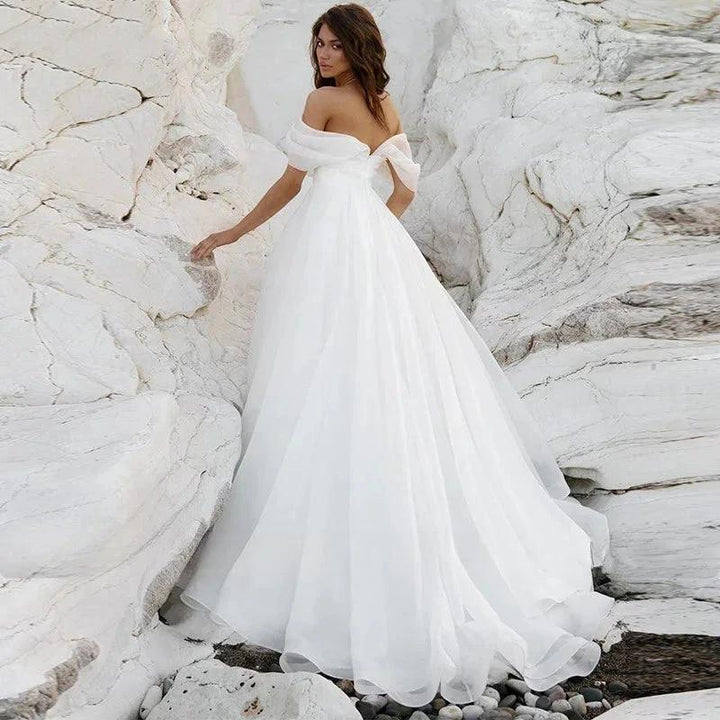 Simple A-Line Bohemian Bridal Dresses Women&