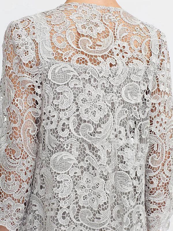 3 Piece Chiffon Square Neck Mother of the Bride Pantsuits with Jacket by Dreamylily