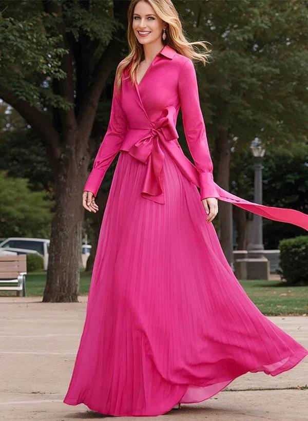 A-Line/Princess V-Neck Mother of the Bride Dresses by Dreamylily