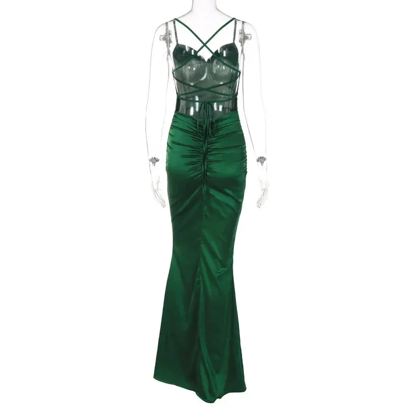 Emerald Green Mermaid Prom Dress,Sexy Evening Dress Y1829 by simplepromdress
