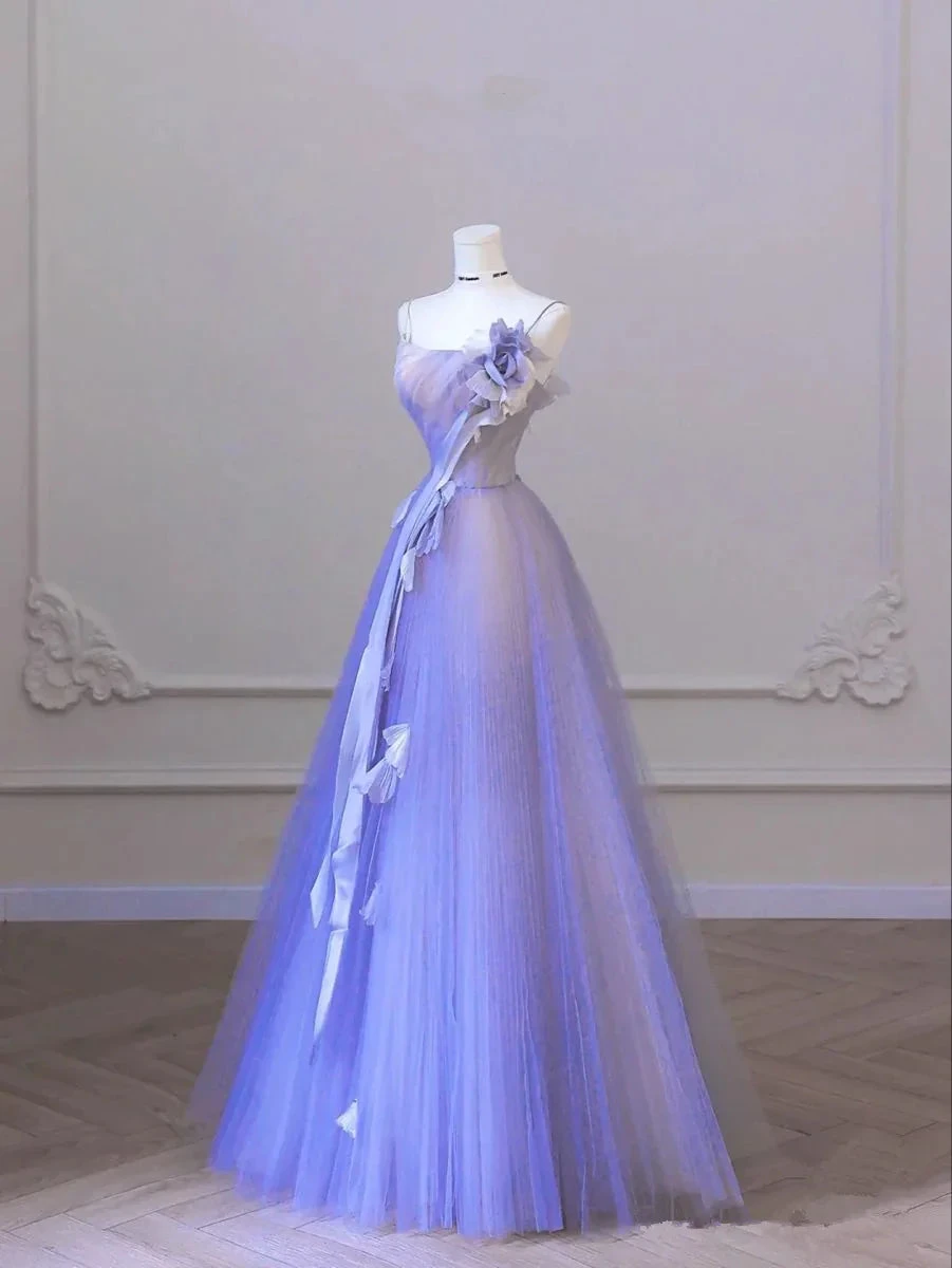 Charming A-line Tulle Prom Dress,Evening Dress Y2369 by simplepromdress