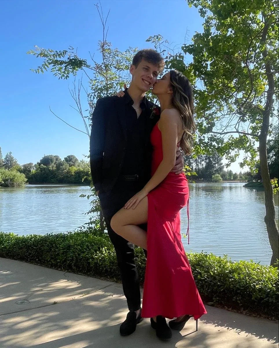 Classic Sheath/Column Long Evening Dress with Split Y4289 by simplepromdress