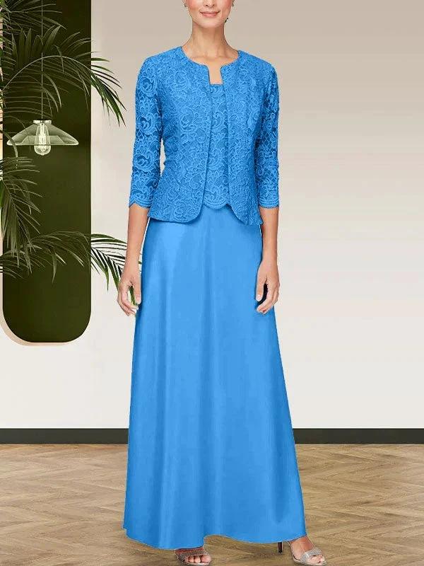 Glitter Lace &amp; Satin Skirt Jacket Dress with Open Jacket by Dreamylily