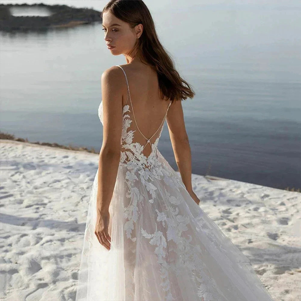 Bohemian Wedding Dresses Women&